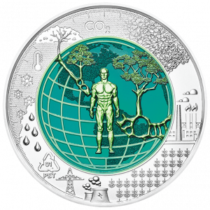 ANTHROPOCENE  - 2018 25€ Euro Niobium Bimetallic Silver Coin - Austria