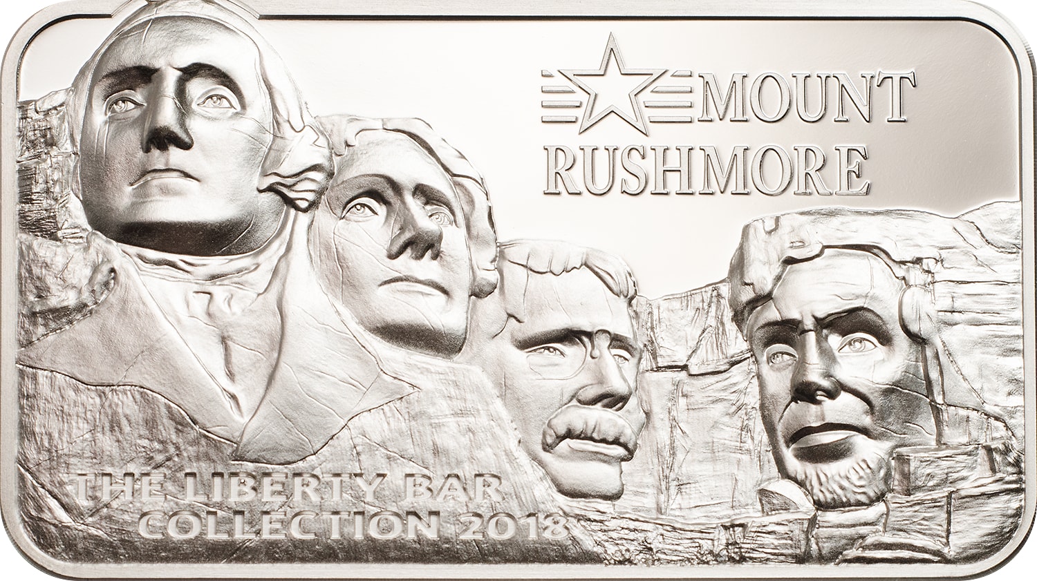 MOUNT RUSHMORE - 2018 $10 2 oz Pure Silver Coin - Cook Islands - Coin Invest Trust