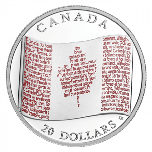 CANADIAN FLAG – 2018 $20 1 oz Fine Silver Coin – ROYAL CANADIAN MINT