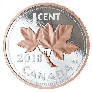 BIG COIN SERIES: ONE-CENT COIN - 2018 5-OUNCE FINE SILVER COIN – ROYAL CANADIAN MINT