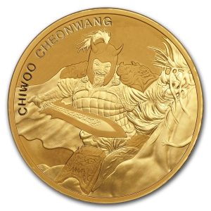 CHIWOO CHEONWANG – 2018 1 Clay 1 oz Pure Gold Medal BU- South Korea KOMSCO