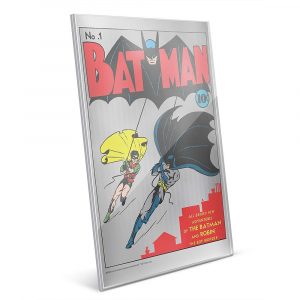 **FREE SHIPPING TO CANADA & USA** BATMAN #1 - BATMAN AND ROBIN -  35 Grams Fine Silver Premium Foil - NZ MINT