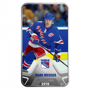 MARK MESSIER - NEW YORK RANGERS - NHL ORIGINAL SIX: TEAM LEADERS - 2019 $25 1.5 OZ FINE SILVER COIN – ROYAL CANADIAN MINT