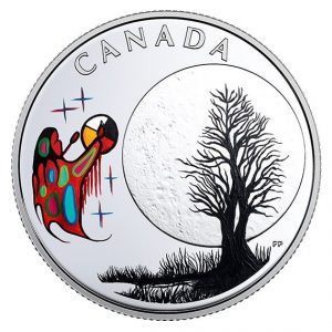 THE THIRTEEN TEACHINGS FROM GRANDMOTHER MOON: FREEZING MOON - 2018 $3 1/4 OZ FINE SILVER COIN – ROYAL CANADIAN MINT