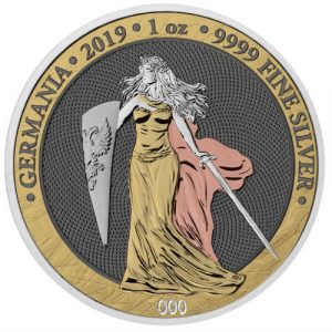 GERMANIA 2019 - 6 PRECIOUS METALS - 5 Mark 1 oz Pure Silver Brilliant Uncirculated Round