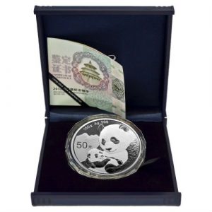 CHINESE SILVER PANDA - 2019 150 Gram Silver Proof Coin - Box and COA