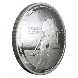 50TH ANNIVERSARY OF THE APOLLO 11 MOON LANDING – 2019 $25 FINE SILVER COIN – ROYAL CANADIAN MINT