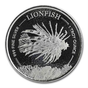 LIONFISH - 2019 1 oz Pure Silver Coin - Barbados