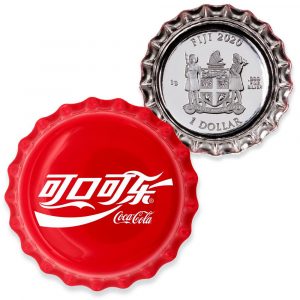 CHINA COCA-COLA BOTTLE CAP - GLOBAL EDITION - 2020 6 Gram $1 Pure Silver Coin - FIJI