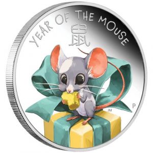 Baby Mouse  - 2020 1/2 oz  Fine Silver Proof Coin - Perth Mint - Tuvalu