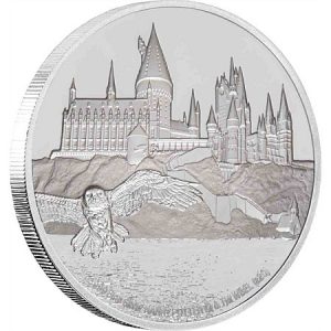 HARRY POTTER - HOGWARTS CASTLE - 2020 1 oz Pure Silver Proof Coin - Niue - NZ Mint