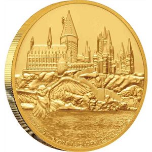 HARRY POTTER - HOGWARTS CASTLE - 2020 1 oz Pure Gold Proof Coin - Niue - NZ Mint