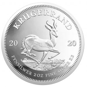 KRUGERRAND - 2020 2 oz 2 Rand Pure Silver Proof Coin - South Africa