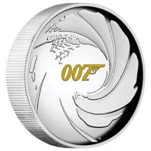 JAMES BOND 007 - 2020 1 oz Pure Silver High Proof Coin - Tuvalu - Perth Mint