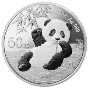 CHINESE SILVER PANDA - 2020 150 Gram Silver Proof Coin - Box and COA