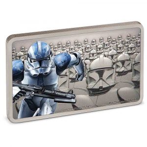 CLONE TROOPER - STAR WARS GUARDS OF THE EMPIRE - 2020 1 oz Fine Silver Antiqued Coin - Niue - NZ Mint