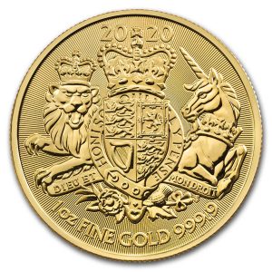 THE ROYAL ARMS - 2020 100 GBP 1 oz Pure Gold Coin - Royal Mint