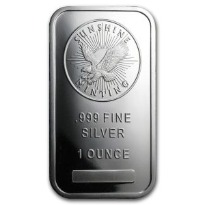 SUNSHINE MINT - 1 OZ PURE SILVER BAR