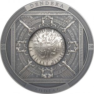 DENDERA ZODIAC EGYPT - Archaeology & Symbolism - 2020 3 oz Pure Silver Smartminted Coin - Cook Islands