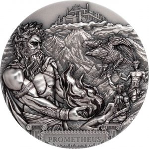 PROMETHEUS TITAN - 2020 3 OZ Ultra High Relief Pure Silver Coin - Cook Islands