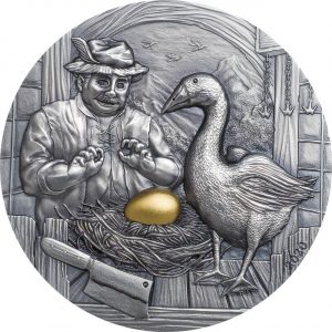 THE GOOSE THAT LAID THE GOLDEN EGGS - 2020 2 oz Pure Silver Smartminted Coin - Palau