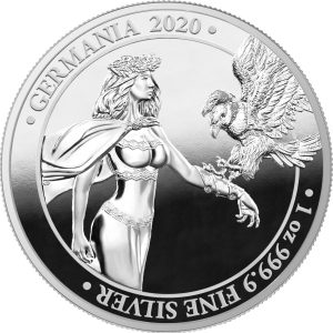 GERMANIA 2020 PROOF - 5 Mark 1 oz Pure Silver Proof Round