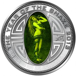 Lilith Year of the Snake - South Korea - 2013 20g Pure Silver Hologram 3D Coin - Republic of Korea Mint