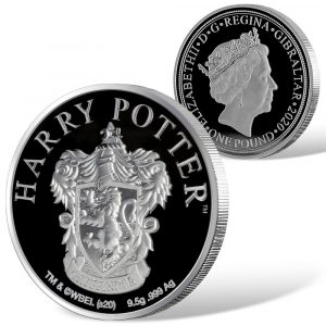 GRYFFINDOR House - HARRY POTTER CREST COIN SERIES - 2020 £1 Pure Silver Proof Coin - GIBRALTAR