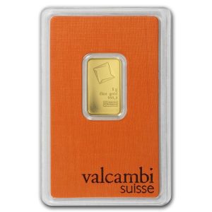 5 Gram Gold Bar - Valcambi Suisse In Assay