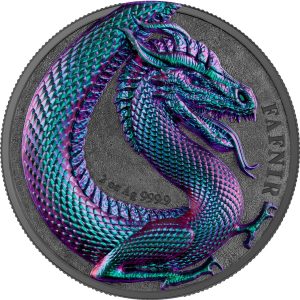 FAFNIR GEMINUS CHAMELEON - GERMANIA BEASTS - 2020 10 Mark 2 oz Pure Silver Brilliant Uncirculated Round in Capsule