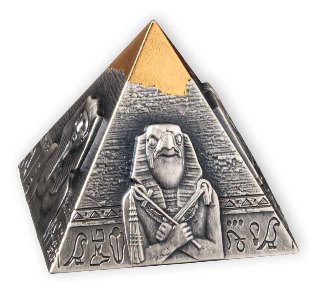 FAMOUS PYRAMID OF KHAFRE - 2021 250 Francs CFA 5 oz Pure Silver Coin - Djibouti