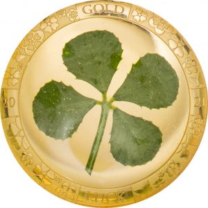 FOUR LEAF CLOVER - OUNCE OF LUCK - 2021 $1 1 Gram Pure Gold Coin - Palau - Coin Invest Trust