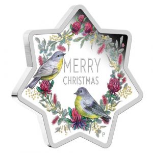 STAR SHAPED CHRISTMAS - 2020 1 oz Fine Silver Proof Coin - Perth Mint