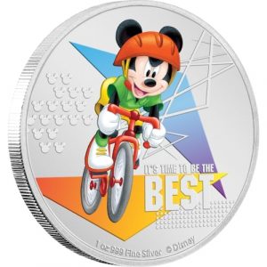 DISNEY MICKEY MOUSE - IT'S TIME TO BE THE BEST - 2020 1 oz Fine Silver Coin - Niue - NZ Mint