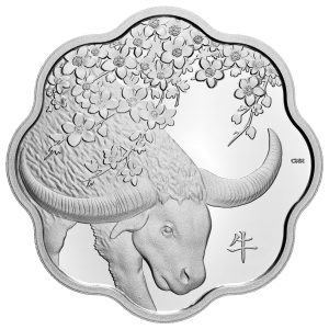 YEAR OF THE OX - 2021 Pure Silver Lunar Lotus Coin - Royal Canadian Mint