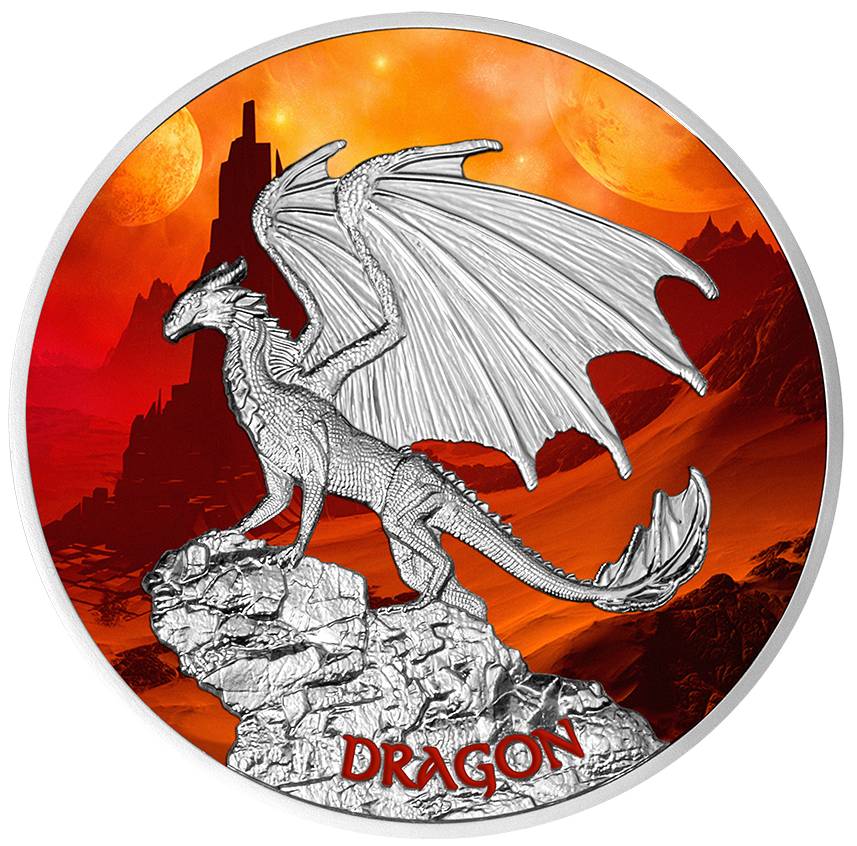 DRAGON - 2020 1.05 oz Pure Silver Proof Coin - Mint of Poland - Niue