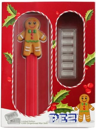 2020 PEZ® Gift Set with Gingerbread Man Dispenser & 6x 5 g Silver Wafers - PAMP SA