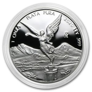 LIBERTAD MEXICO 2020 1 oz Proof Silver Coin in Capsule - Mintage of 5,850