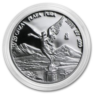 LIBERTAD - MEXICO - 2018 1/20 oz Proof Silver Coin in Capsule - Banco de Mexico