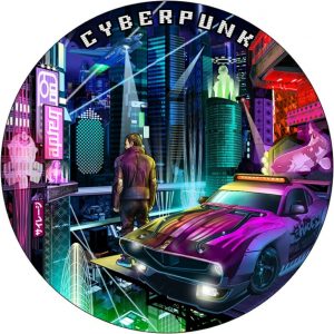 CYBERPUNK - THE PUNK UNIVERSE - 2021 2 oz Pure Silver Antique Finish Coin with UV Fluorescent Printing - Niue - Mint of Poland