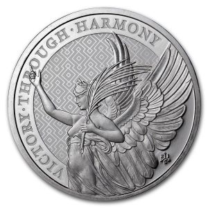 VICTORY QUEEN SIX VIRTUES SERIES - 2021 1 oz Pure Silver Brilliant Uncircualted Coin - St. Helena