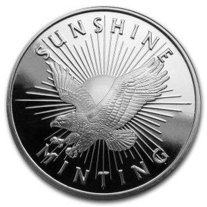 SUNSHINE MINT (MINT MARK SI) - 1 OZ PURE SILVER ROUND