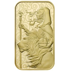 UNA AND THE LION - GREAT ENGRAVERS COLLECTION - 2021 1 oz Pure .9999 GOLD BU Bar