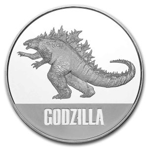 GODZILLA - GODZILLA VS KONG - 2021 1 oz Pure Silver BU Coin - Niue