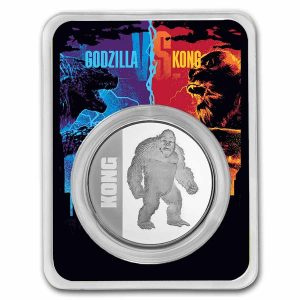 KING KONG - GODZILLA VS KONG - 2021 1 oz Pure Silver BU Coin in TEP Plastic Case - Niue