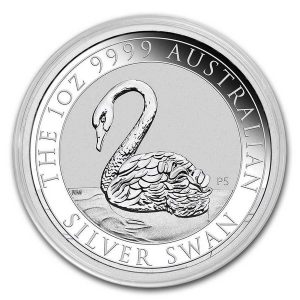 SILVER SWAN - 2021 1 oz Pure Silver Coin in Capsule - Perth Mint