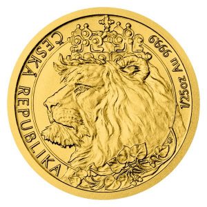 CZECH LION - 2021 1/25 oz $5 Pure Gold Bullion Coin - Niue - Czech Mint