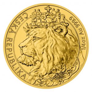 CZECH LION - 2021 1/4 oz $10 Pure Gold Bullion Coin - Niue - Czech Mint