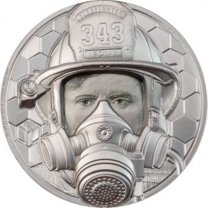 FIREFIGHTER - REAL HEROES  - 2021 $250 1 oz Pure Platinum Proof Smartminting Coin - Cook Islands - Coin Invest Trust