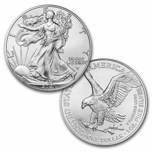 AMERICAN SILVER EAGLE TYPE 2 2021 1 oz Brilliant Uncirculated Silver Coin